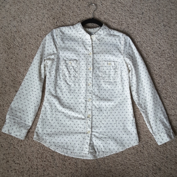 Old Navy Anchor Print Button Down Shirt - Picture 2 of 3